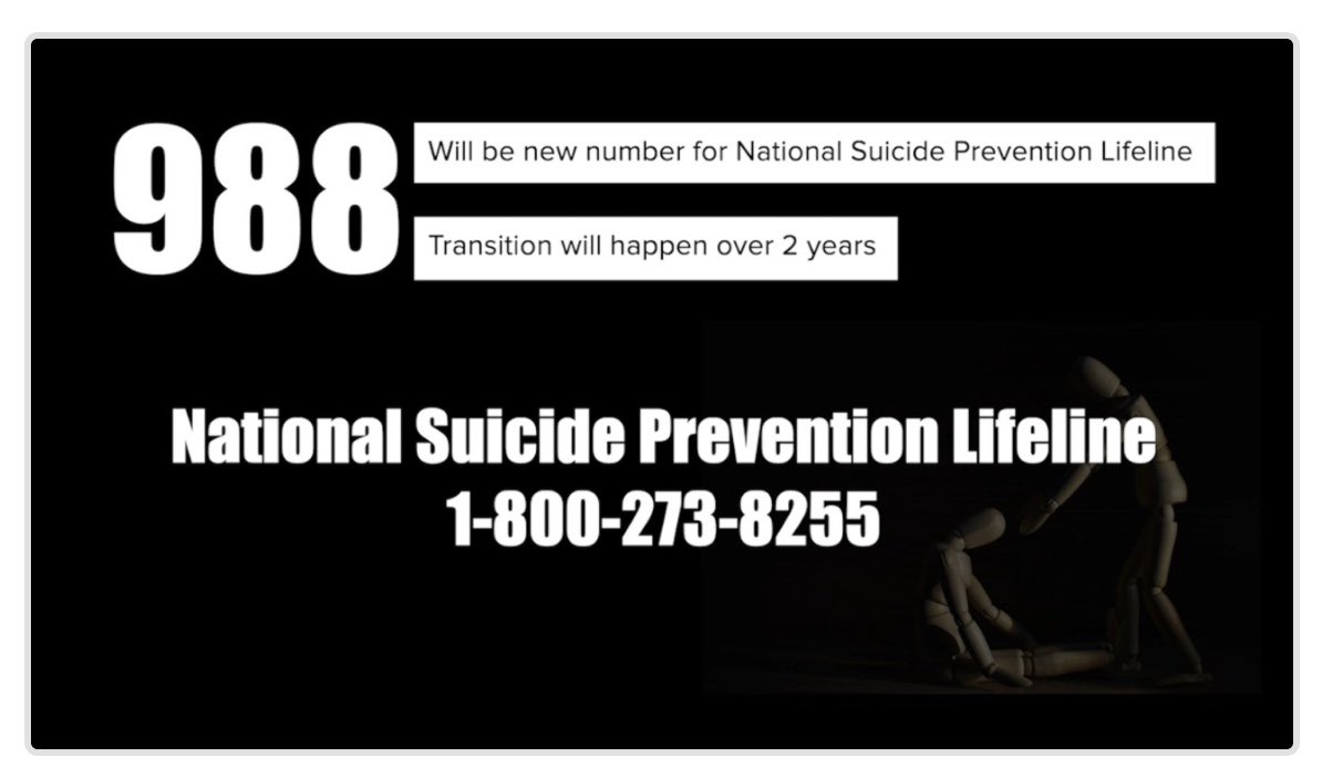 PerezCissy's tweet photo. ☀️September is the official month dedicated to Suicide Prevention. Please share this important phone number. 👊🏼@toddahunter @heartofcc @scottelliff #SuicidePreventionMonth https://t.co/sSljyKbBMv