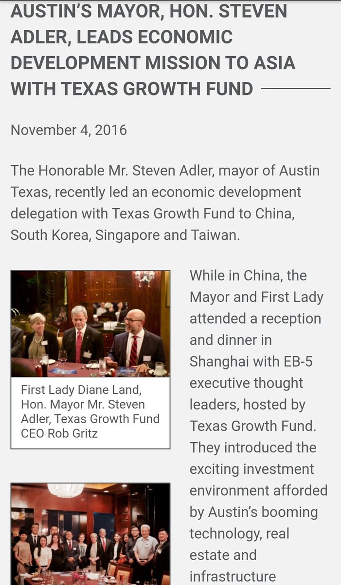 4. AUSTIN's Mayor Steve Adler and First Lady, Diane Land, took a delegation from Austin, on a 15 day, 4 country trip to Asia, in July 2016.