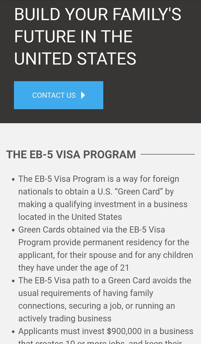 7. That's right.. its a VISA program for WEALTHY investors.