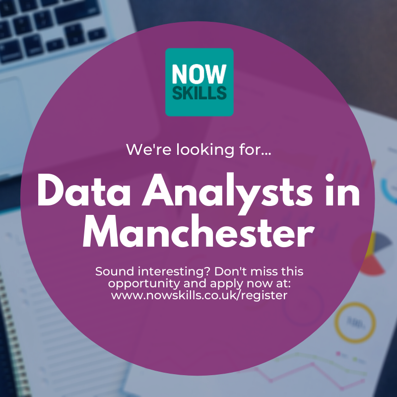 NowSkillsIT's tweet photo. Want to develop your #analytical skills? We're looking for #DataAnalysts in #Manchester! Don't miss this exceptional opportunity and apply today at https://t.co/t0FqPX8trk https://t.co/c9uGAiapbF