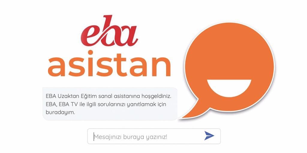 EBA’yla ilgili tüm sorularınız için #EbaAsistan sizi bekliyor. 

👉🏻 bit.ly/3bcrnBe