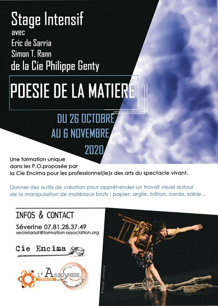 Stage intensif : "La poésie de la matière" du 26 octobre au 06 novembre 2020 ift.tt/32HIRkZ