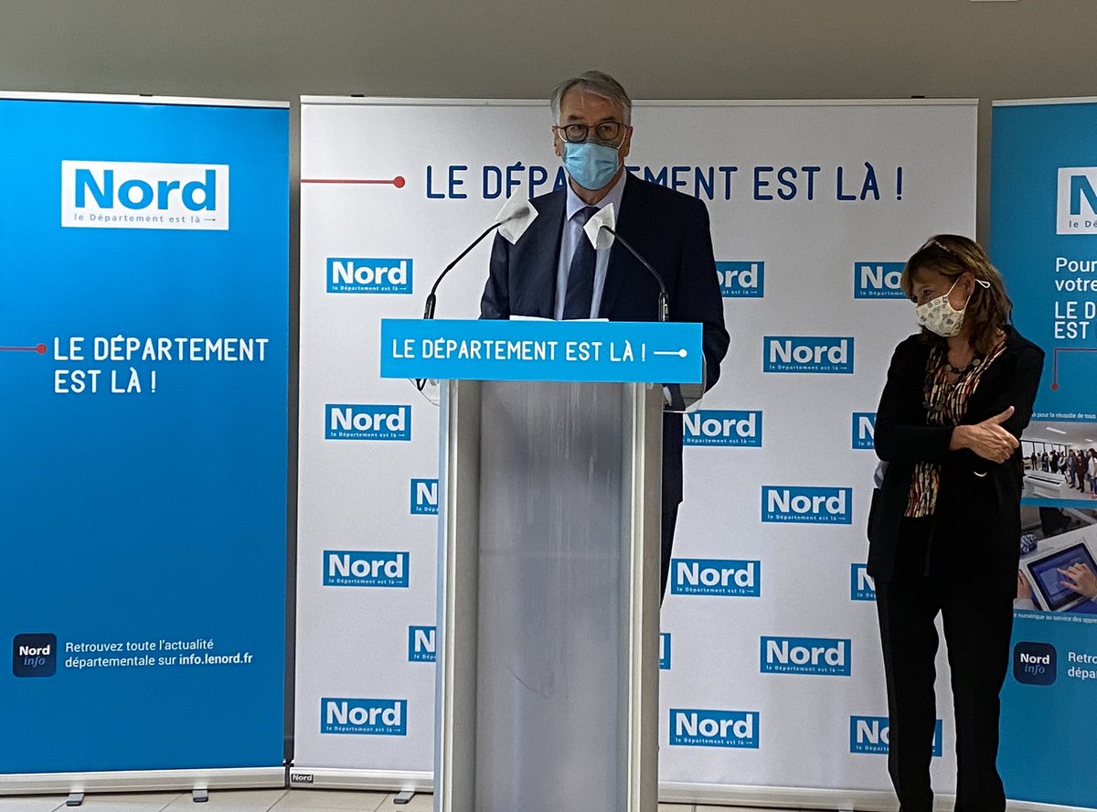 « L’éducation au développement durable est un enjeu majeur de l’enseignement et des programmes scolaires, car la crise sanitaire n’est pas détachable de la crise climatique »  @JrLecerf pour sa dernière rentrée à #Lambreslezdouai au collège André-Malraux <a href="/VDNDouai/">VDN Douai</a>