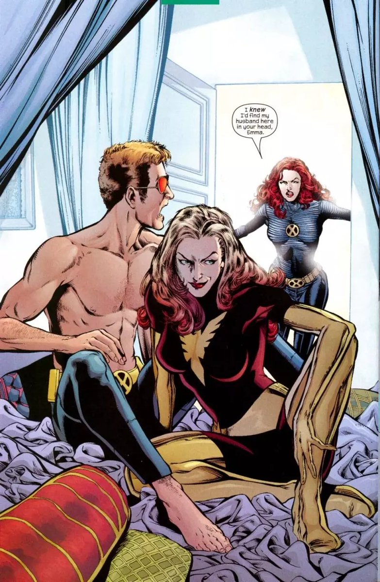 Instead of Scott being the boring one, he was the one who caught in a relationship that asked a lot of him. Jean was becoming the Phoenix again and she was growing distant and him starting a psychic affair..made him a interesting to some creators.