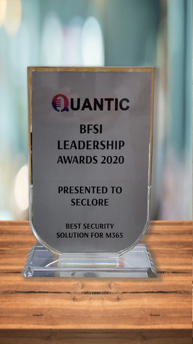 Congratulation's to the team of <a href="/secloretech/">Seclore</a>  for bagging in the award for the Best Security Solution for M365 at the BFSI Leadership Awards 2020.

<a href="/SecloreVishal/">Vishal Gupta</a>