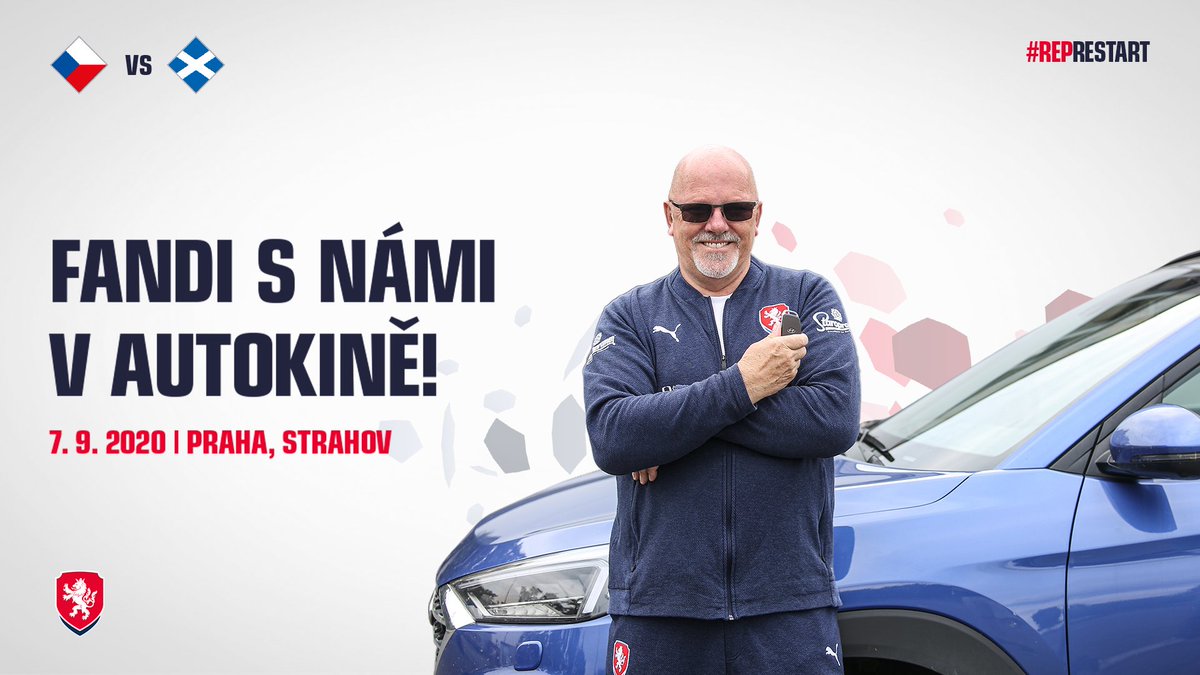 ceskarepre_cz's tweet photo. AUTOKINO 🚘📺
Domácí zápas #ceskarepre v #NationsLeague proti Skotsku se blíží 🇨🇿🏴 Vyrazte s přáteli 7. září do Autokina Strahov a sledujte společně přímý přenos utkání repre 😍 #represtart
ℹ Více informací: https://t.co/8BHnjl7RRP https://t.co/basP4dhgur