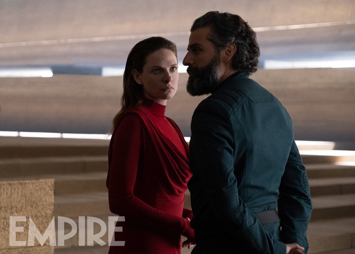 A new still of Oscar Isaac &amp; Rebecca Ferguson in ‘DUNE’ has been released.

(Source: empireonline.com/movies/news/du…)