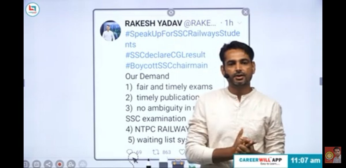AbhayKrishna02's tweet photo. #speakupforSSCRaliwaystudents
@GaganPratapMath 
@CareerwillApp @EGopalverma @PMOIndia @HMOIndia @PIBHRD @EduMinOfIndia 
@DrKumarVishwas https://t.co/UQcm0LzPpf