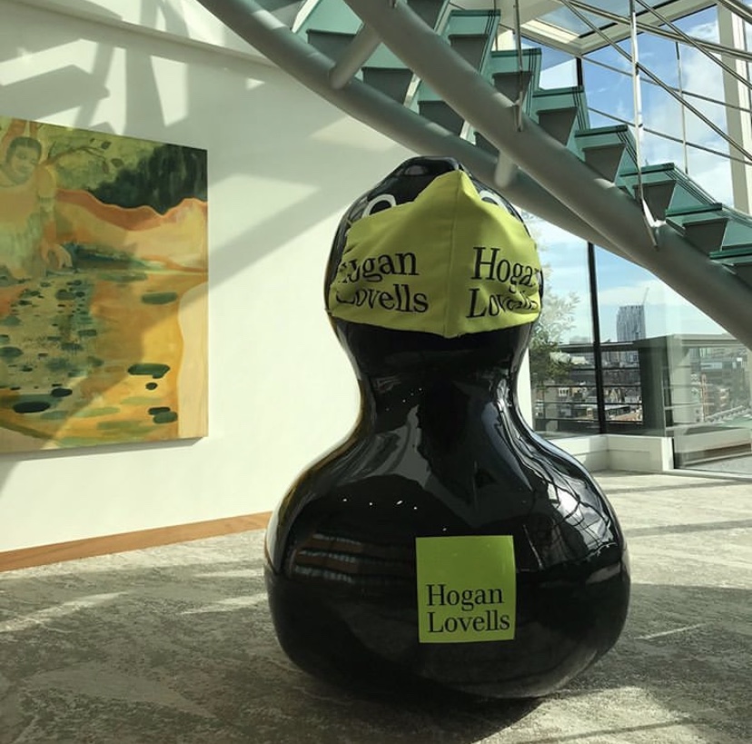 This is not a drill! The Hogan Lovells duck is wearing a mask!