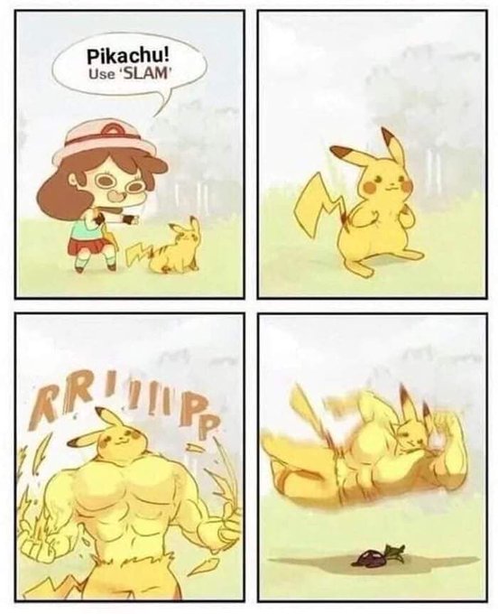 #Pokemon Pikachu has become very muscular who is to blame for this. https://t.co/MmBH9Afc8b