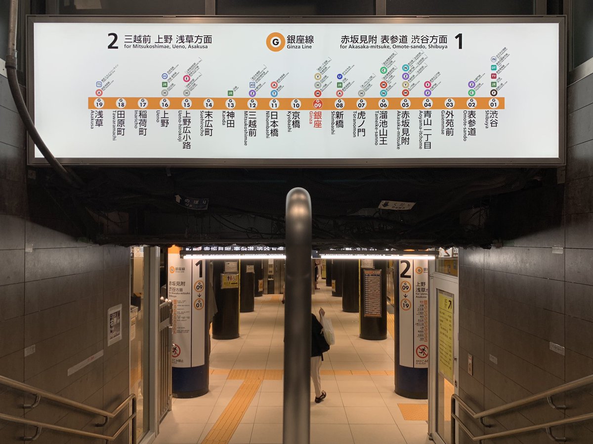 これは間違える 銀座駅ではじめて 逆方向の電車に乗る というミス その原因はホーム手前の案内板にあった 一晩で修正 Togetter これは間違える 銀座駅ではじめて 逆方向の電車に乗る というミス その原因はホーム手前の案内板にあった 一晩で修正 Togetter