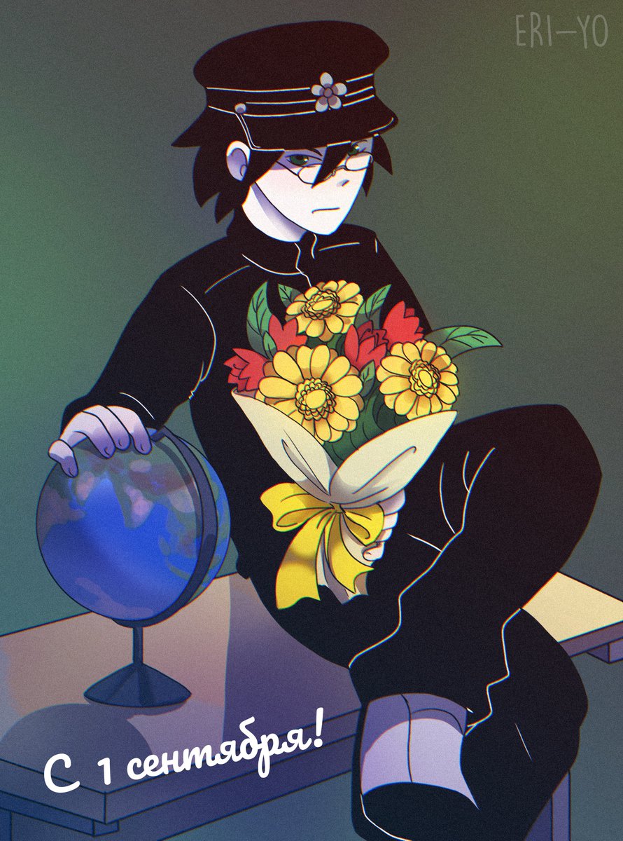 Today, Russia celebrates the day of knowledge and the beginning of the school year. 
I don't care if I drew a Japanese schoolboy...

#SayonaraZetsubouSensei