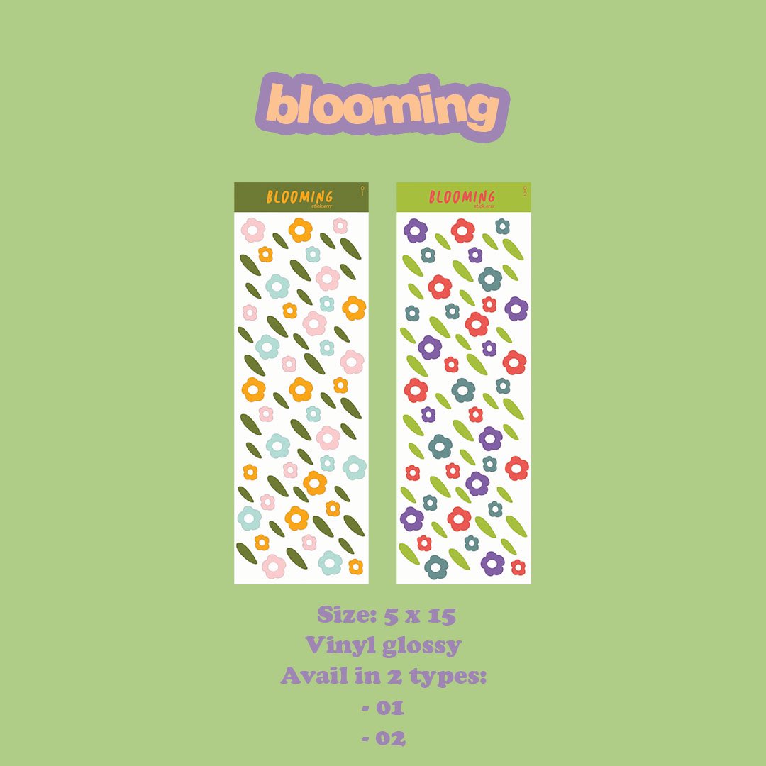 2. Blooming• Rp. 12.000/pcComes in two type: 01 (left) and 02 (right)