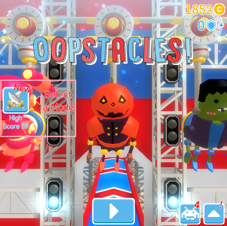 crystalpuggames's tweet photo. Many players are downrating our game saying it doesn't have multiplayer. It does. To enter Versus Mode, use the button on the left side of main menu to choose between 4 game modes ππ€·π #oopstacles https://t.co/82xahRcAgS