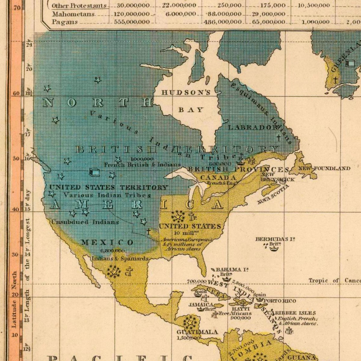 The civilized world included colonized North America, Colonised South America, Colonised Australia, and Western Europe.