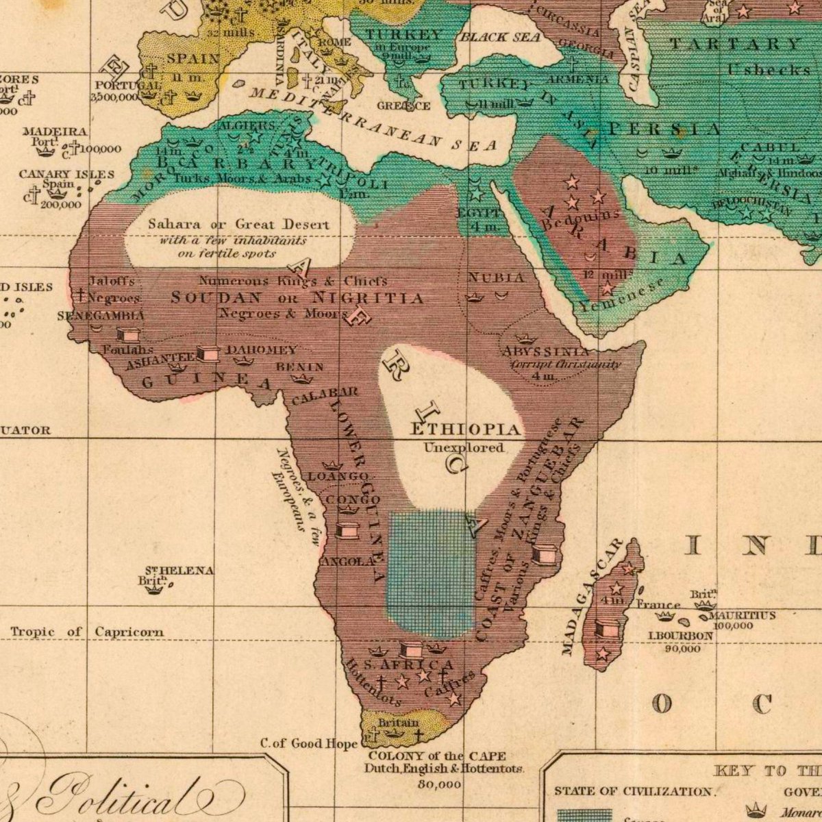 The yet to be colonized regions were a mix of savages and barbarians - finding the distinction between the two was a bit of a struggle but discussions suggest that savages meant 'wild, untamed, culture-less' while barbarians meant 'inferior, primitive, uncivilized'.