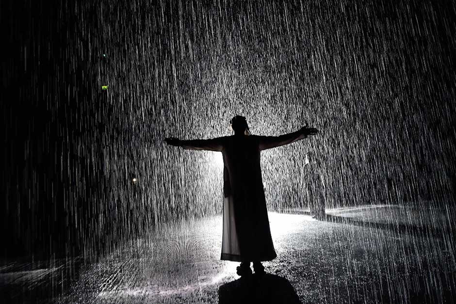 16) Rain Room (Sharjah)Sharjah Art Foundation presents Rain Room. The installation is permanently sited in Al Majarrah, Sharjah.