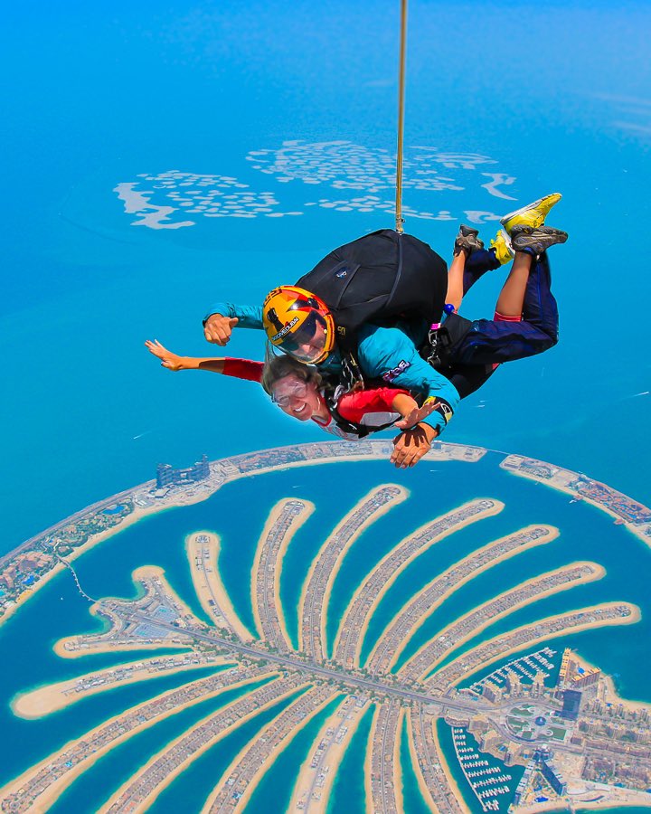 21) Skydive DubaiFree-fall at over 190km/h above the ‘eighth wonder of the world’, the epic manmade island of Palm Jumeirah.