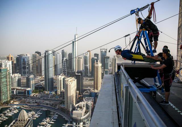 24) XLine Dubai MarinaThe world& #39;s longest urban zipline!