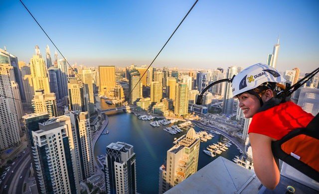 24) XLine Dubai MarinaThe world's longest urban zipline!