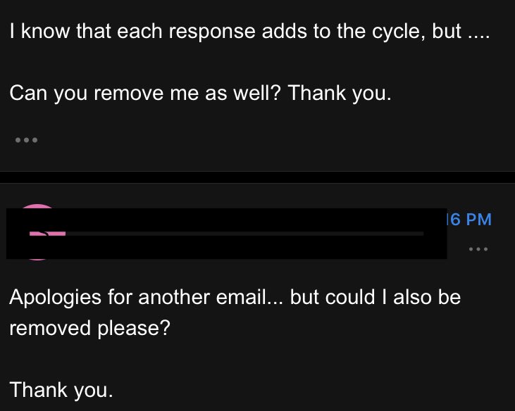 Two hours later, things are getting better. Common sense has prevailed. LOL NO. They’ve started to apologise for spamming, while still spamming. 