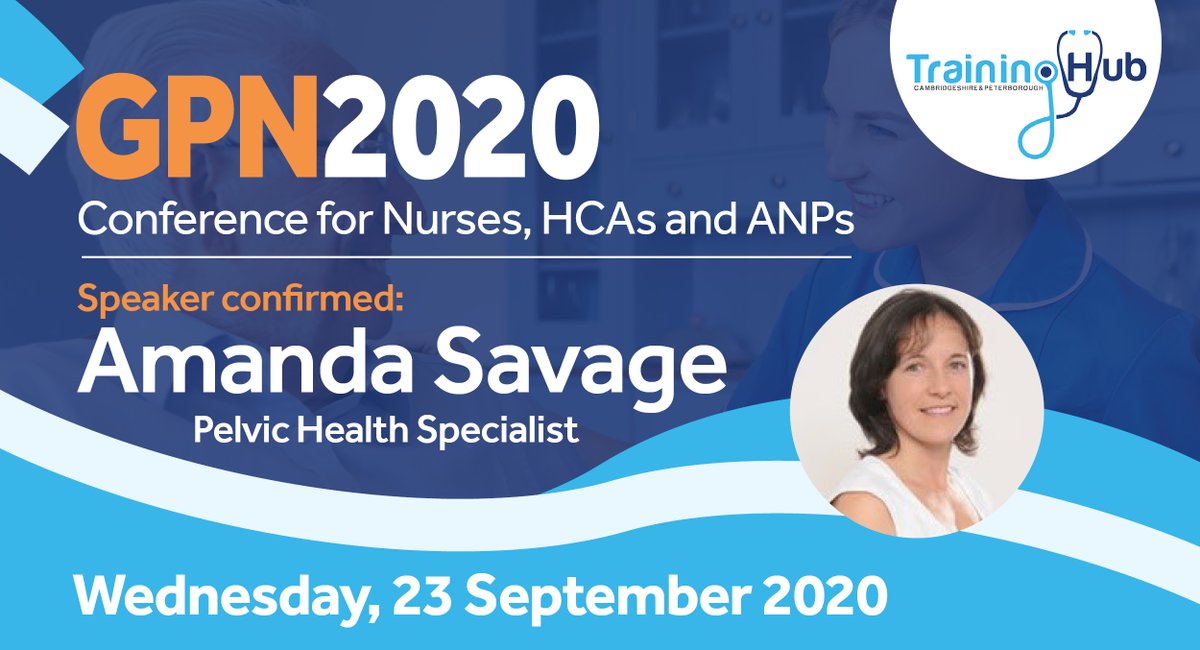 cptraininghub's tweet photo. We’re looking forward to a practical session from pelvic Health specialist @ASav4ge at #GPN2020 sharing best practice in bladder & bowel health.
Register your place at https://t.co/UxkbUVJ4VV
#GPN2020Conference
#CPTrainingHub
#Nurses #HCA #ANPs #AHPs https://t.co/ZxUAW3wWdX