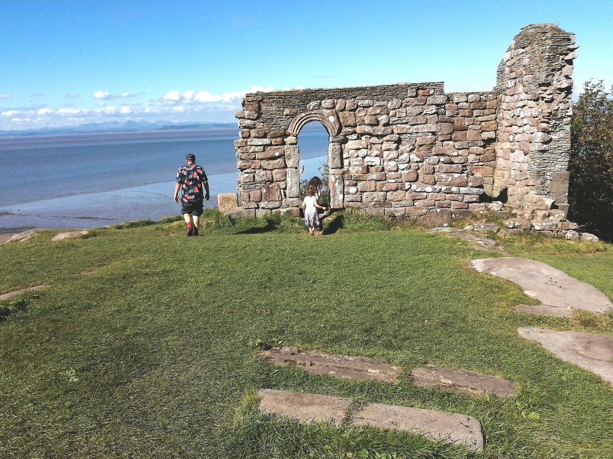 It sits on the brow of the barrow over looking Morecambe Bay. It has been there for nearly ten centuries and is considered one of the oldest places of Christian worship in Northern Europe