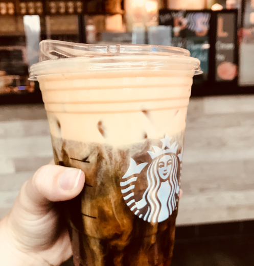 LittleBirdMomma's tweet photo. Treated myself with a @Starbucks Pumpkin Creme Cold Brew for a job well done speaking at @fuelcycleinc's virtual #FCConnect conference this morning. Important to reward yourself, right? #treatyoself Now for watching the rest of the speakers including @BarbaraCorcoran. https://t.co/klmrC8by81