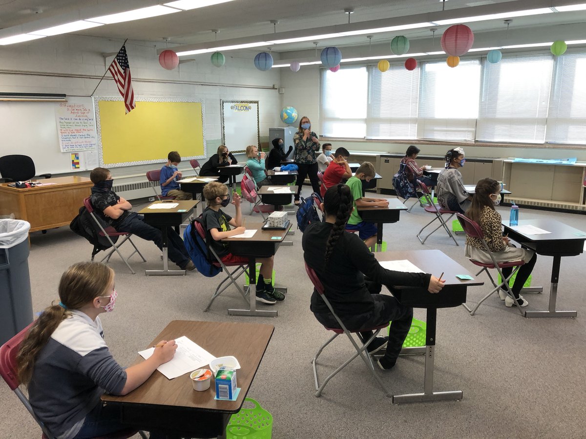 After 170 days we had our intermediate students back in the building today! Things look and feel different for sure, but our excitement to be with these #FitzFalcons couldn’t be stronger! Can’t wait to see our Preschool through 2nd graders tomorrow! #GROW