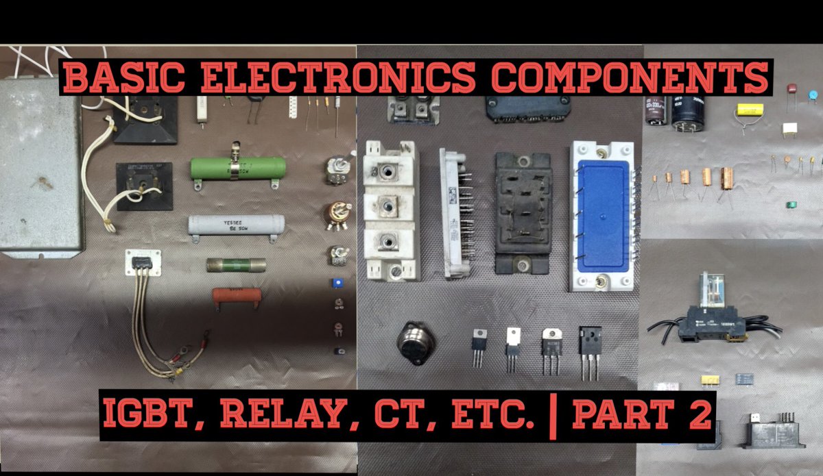 NerdyNairTech's tweet image. New Video: Basic Electronics Component’s | IGBT, Relay etc. | Part 2 youtu.be/zPVucgvb9AQ via @YouTube
#basicelectronics
#electronicstutorial
#electronicscomponents
#electroniccomponentsexplained
#electroniccomponentsforbeginners