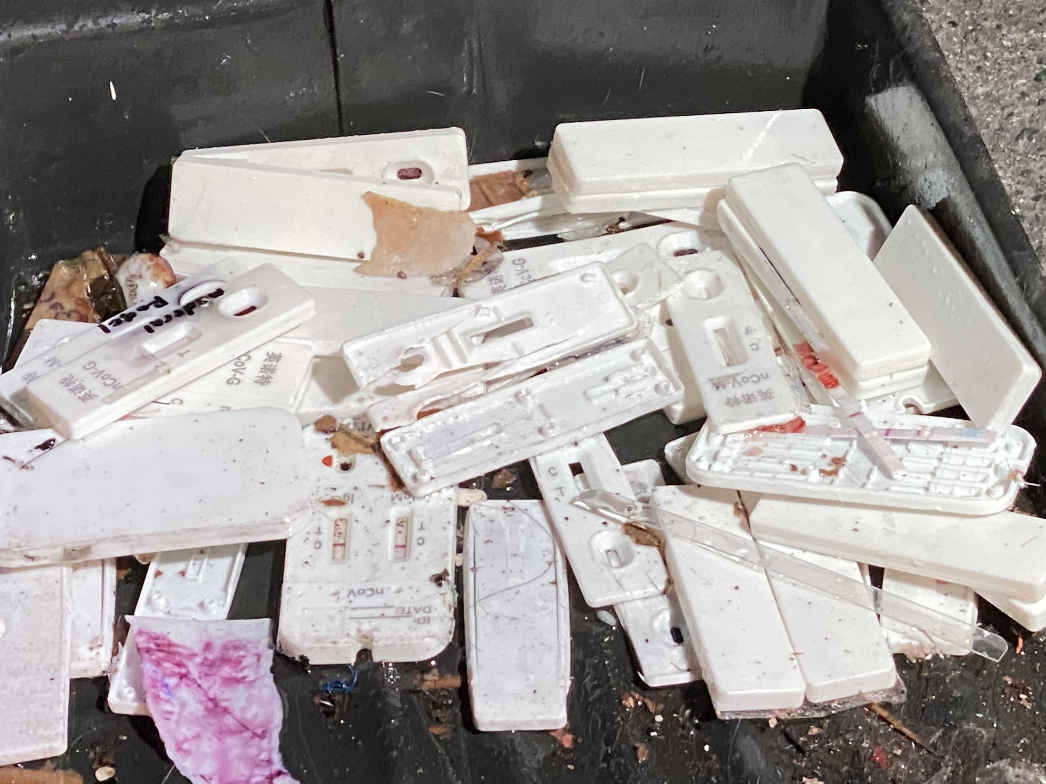 Used Test Kits Dumped In Streets Of Sampaloc, Manila