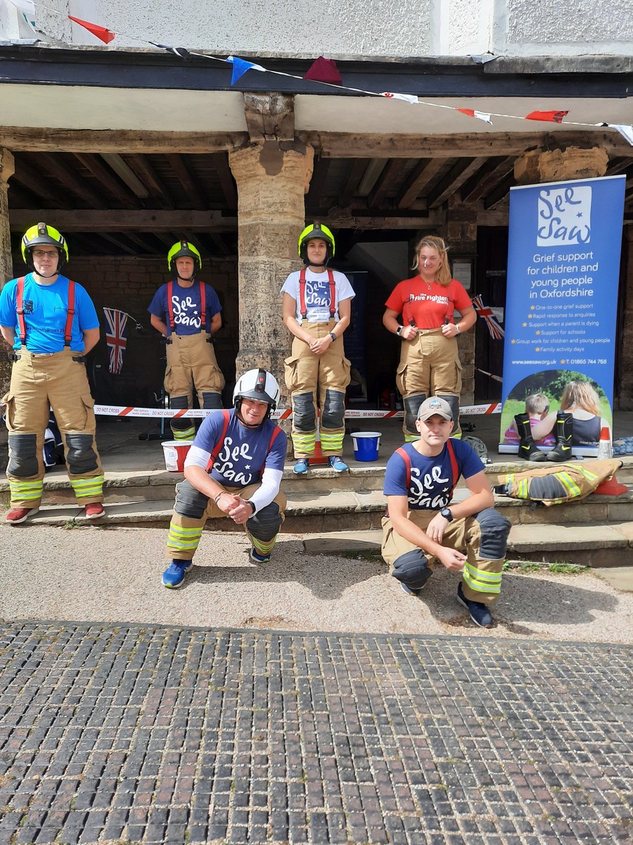 The money has been counted and it’s an incredible effort by the crew of Burford Fire Station! not only did they manage to complete the 200-mile challenge with a Fire call in the middle, but also raise over £1000.00, which will be shared between 
<a href="/firefighters999/">Fire Fighters Charity</a> @SeeSawCharity🎉
