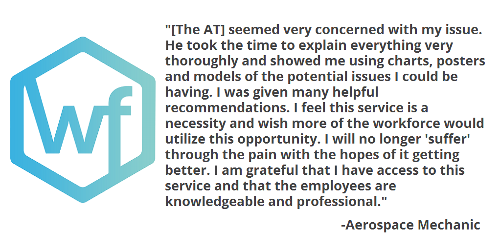 Work__Fit's tweet photo. This is the definition of making health personal! Our staff make sure their patients are informed, empowered, and part of the solution! How can Work-Fit be part of your company's solution? Find out at https://t.co/FTVr8oIfEk !
#MakeHealthPersonal #WorkersComp #Injuryprevention https://t.co/V6TS4ZzSDd