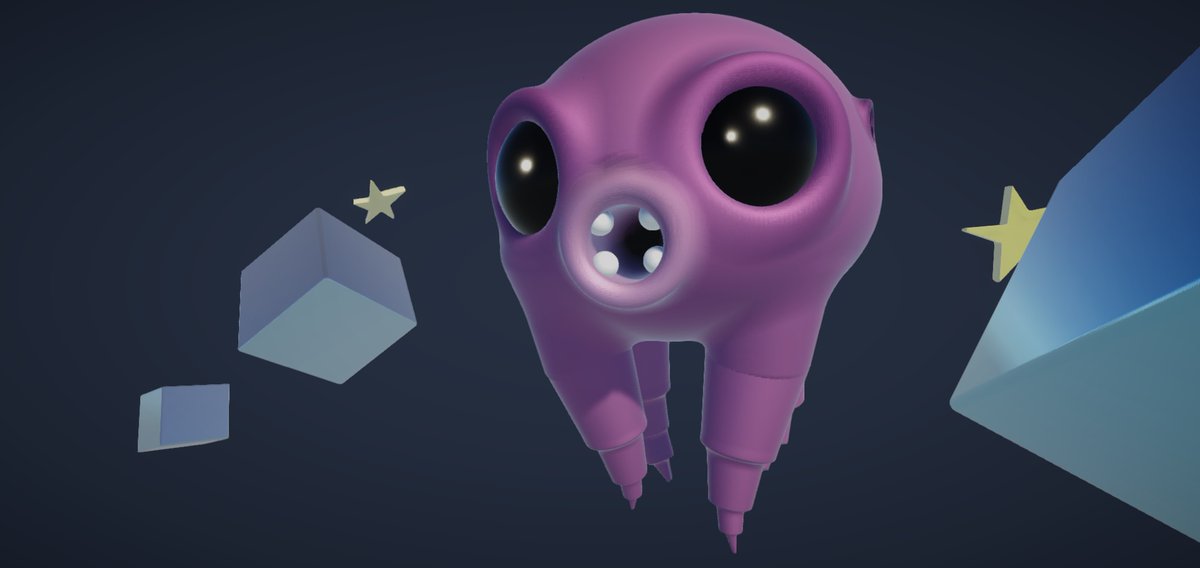 NFTLapster's tweet image. Quadropus in space #nifty #clayxels #cryptoart #lapster