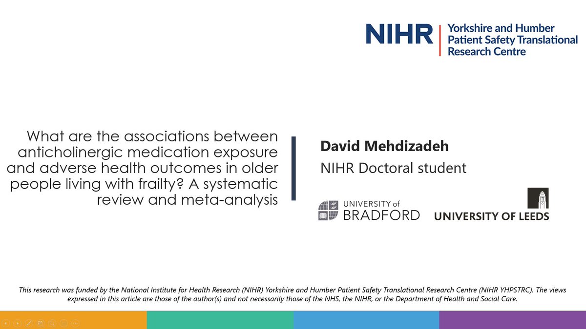DM_Zadeh's tweet photo. Was a pleasure to present my systematic review today at the #UoBPGRSym20 @LifeSci_UoB . Great research culture at Bradford, despite these challenging times! #anticholinergicburden #frailty #systematicreview @YH_PSTRC @hadar_zaman1 https://t.co/wf1mqX1i8T