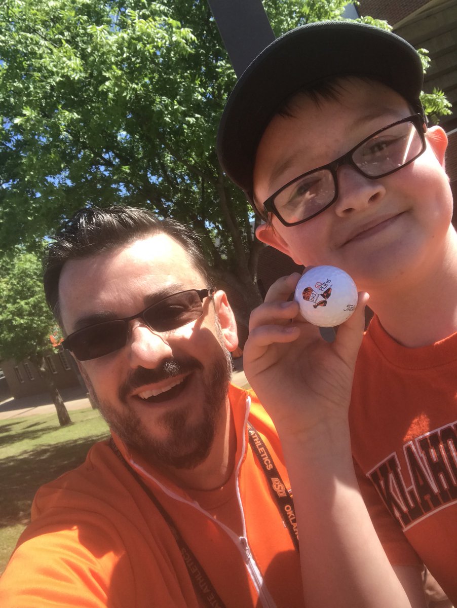 cowboyvoice's tweet photo. Happy 14th birthday to one of my heroes, Luke Jackson! He’s the Selfie King, a cancer kicker and my buddy! Enjoy the day big fella. We miss you in Cowboy Country! ⁦@mjnc1980⁩ ⁦@osucvc⁩ ⁦@Gopokesvoice⁩ https://t.co/FbECa9RGKp