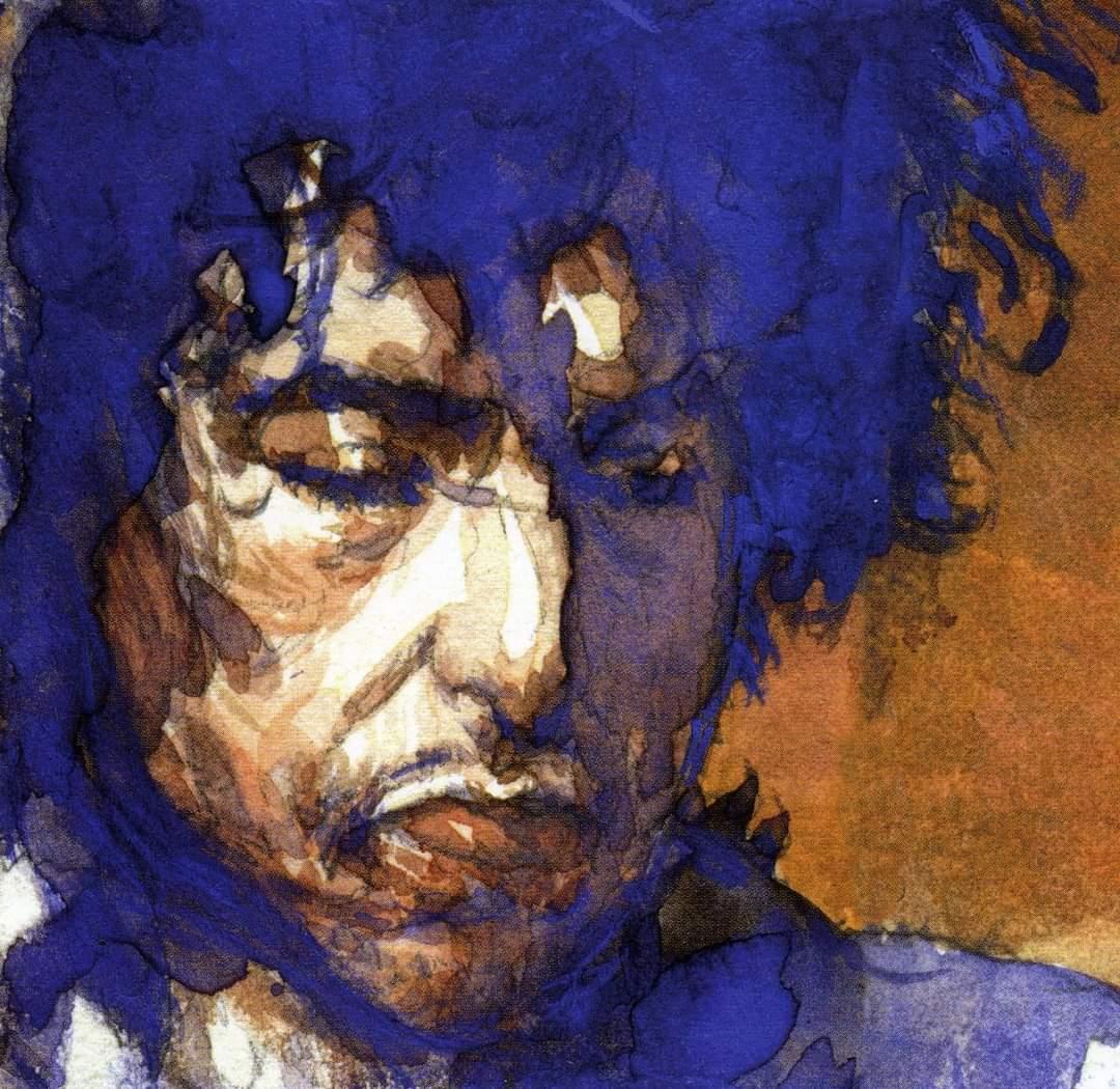 stivi's tweet photo. Cuando un maestro se encuentra con otro. Bob Dylan por Gradimir Smudja.
#portrait #bobdylan #gradimirsmudja #illustration #art #watercolors #music #folk #drawing #indigoblue #ilustracion #retrato https://t.co/nPA91CNqCR