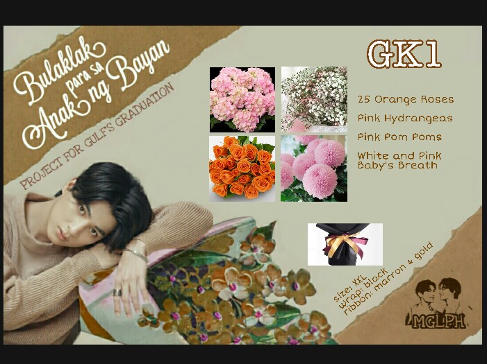 Gulf Kanawut bouquet choices  We hope that these flowers tell Gulf how he is deeply beautiful, inside and out GK1GK1GK3 #BulaklakParaSa