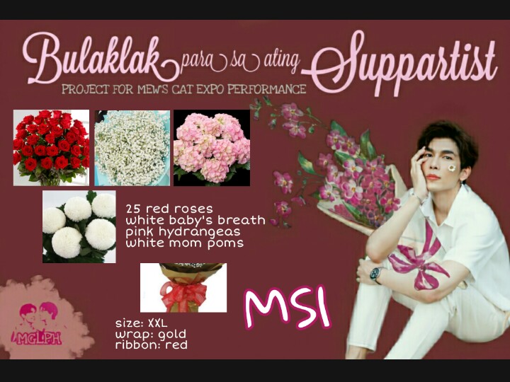 Mew Suppasit bouquet choices  We hope that these flowers tell Mew that he is our every season, always and forever  MS1MS2MS3 #BulaklakParaSa