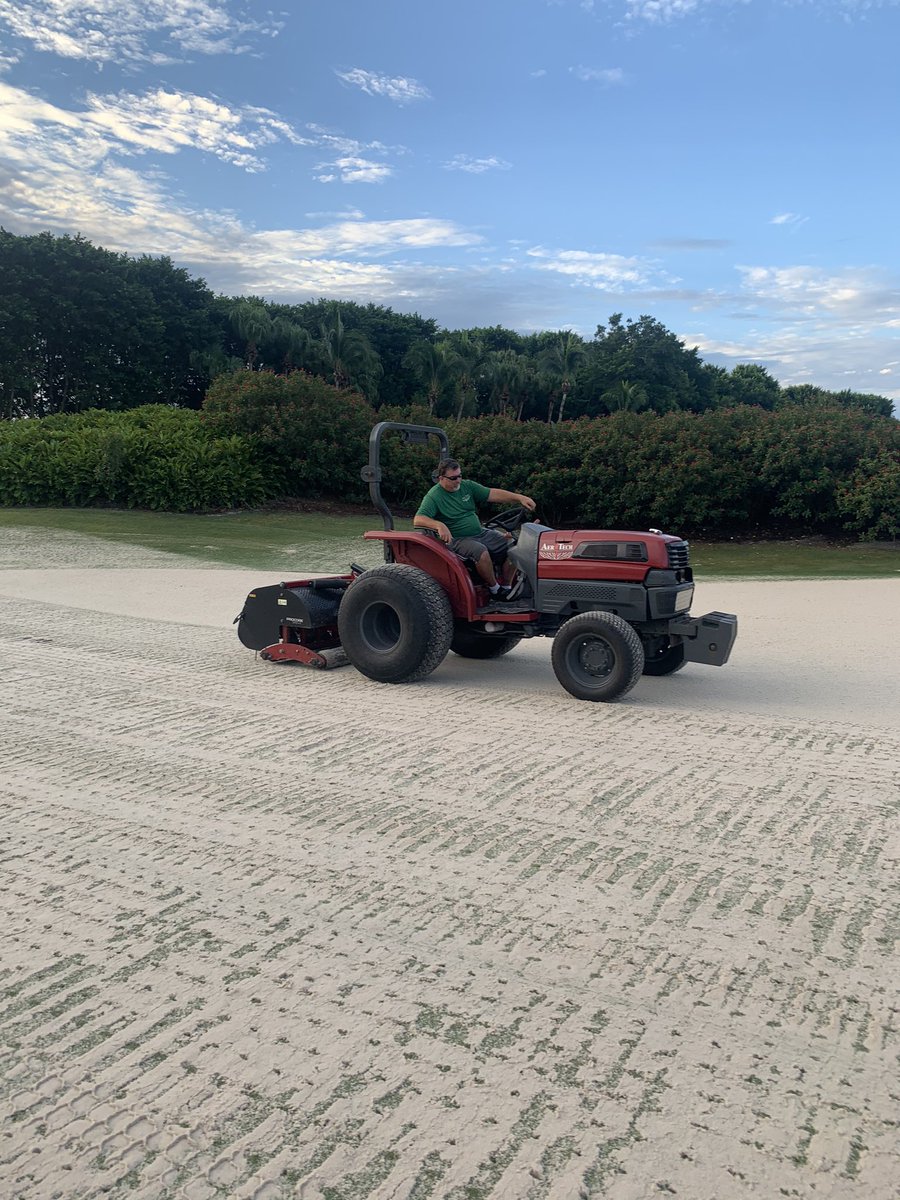 ATIGolfServices's tweet photo. (Undisclosed Location)
         (Receiving the full Shebang!)
•VC-40 Tees 
•Backtrack Fairways VC-60s 
•Removing Thatch of Fairways
•Deeptine Greens 
•Topdressing of Fairways 
•Aerification of Fairways w/ 1298’s

Happy Tuesday! https://t.co/gToTPK5PrI