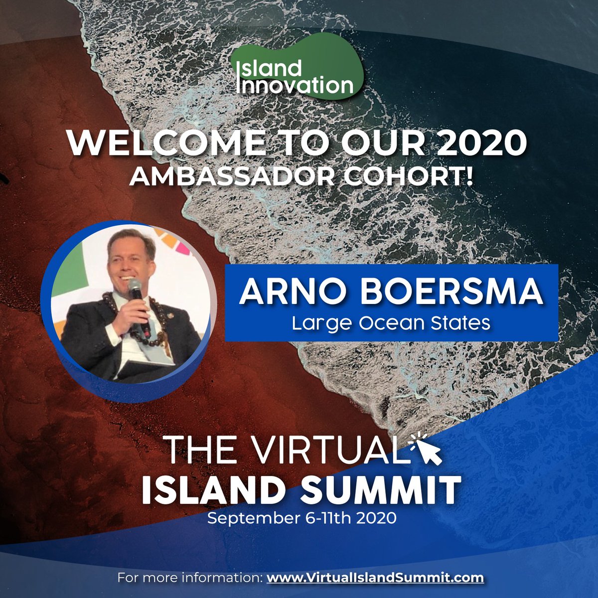 Islands are about to connect like never before. Join me &amp; 10k others from 500 islands &amp; 150 speakers for the Virtual Island Summit (7-13 Sept) organized by <a href="/IslandsInnovate/">Island Innovation 🏝️</a>  

It's free. It's online. Come share your challenges and solutions. Let's connect.
islandinnovation.co/summit/