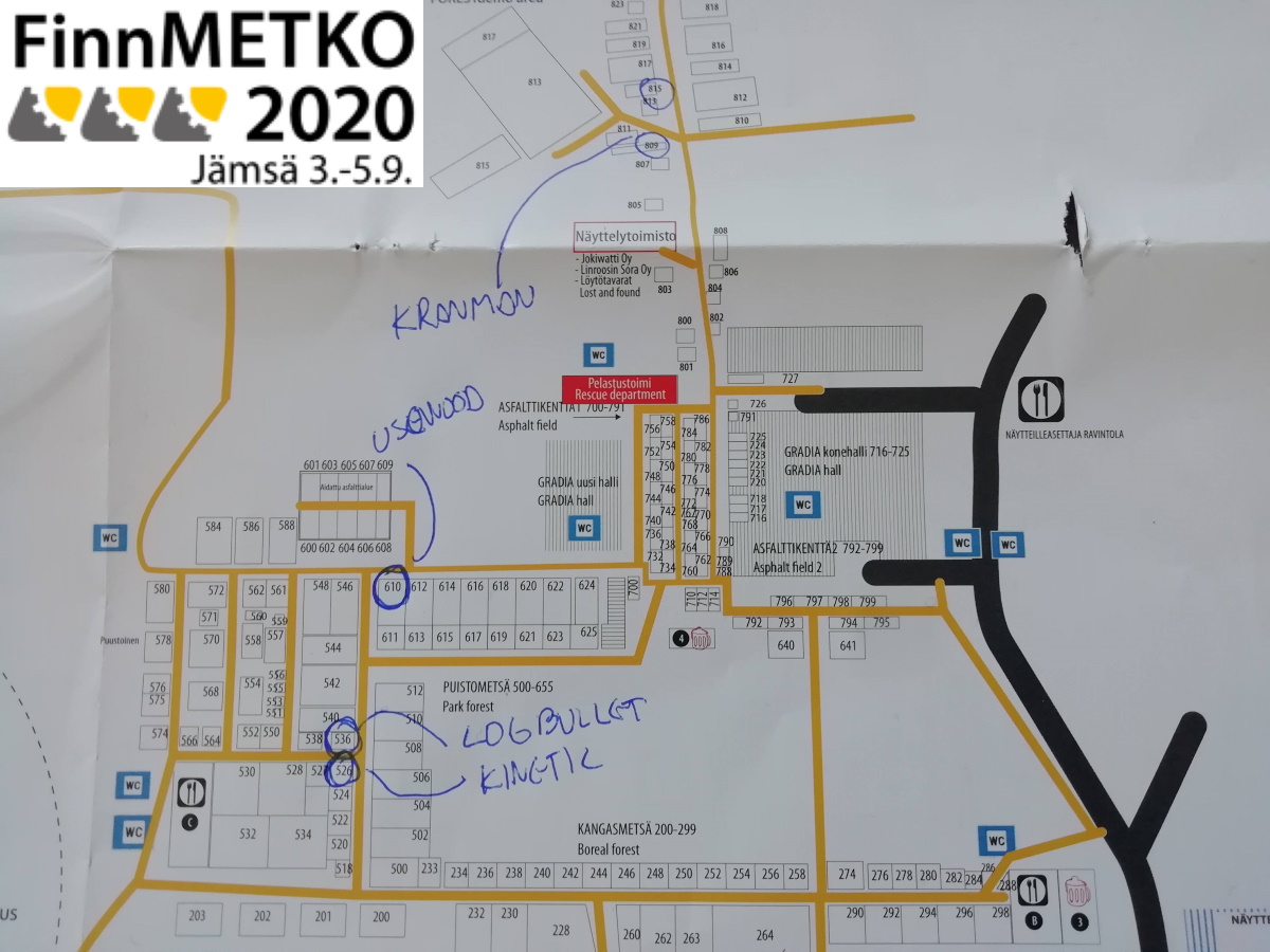 puuntuottaja's tweet photo. Seuraava askel on FinnMETKO2020 metsänäyttely Jämsänkoskella torstaista lauantaihin (03-05.09.2020). Seisoskelen Logbulletin vieressä päivät jutellen ihmisten kanssa. https://t.co/n588SfYnKS