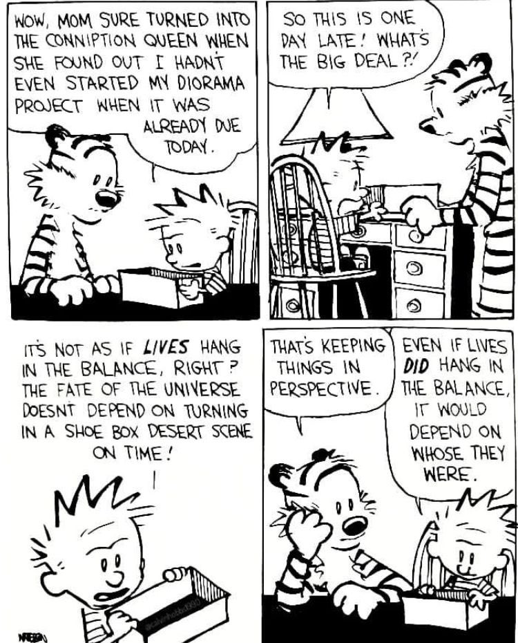 Calvin as a child is Trump as an adult.