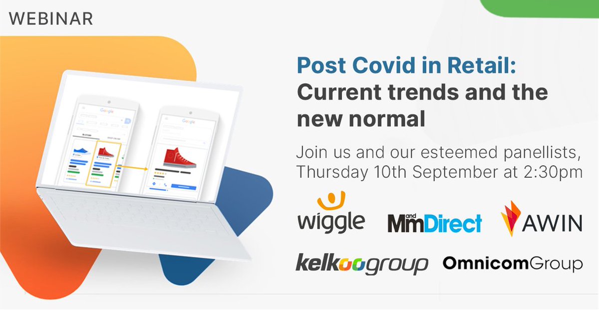 KelkooGroup's tweet photo. #webinar: Are you ready for the future of Retail? 

Join us and our esteemed group of webinar panellists as we discuss the trends and insights we have seen throughout the pandemic and explore where we are now in the new shopping landscape. https://t.co/2jZL8zEbUR https://t.co/ptRs63KRKe