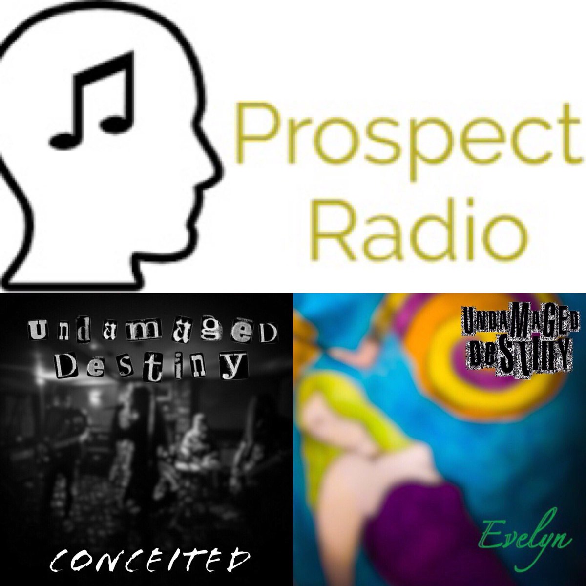 UDestiny_Band's tweet image. Thank you so much to @ProspectRadio1 for adding our singles ‘Conceited’ and ‘Evelyn’ to rotation! 🤘🏼

You can now also hear Tyler and Eoan’s feature on New STARZ the Podcast with @NeilClark40 on Prospect Radio!

Head over to prospectradio.wixsite.com/online to listen! 🤘🏼