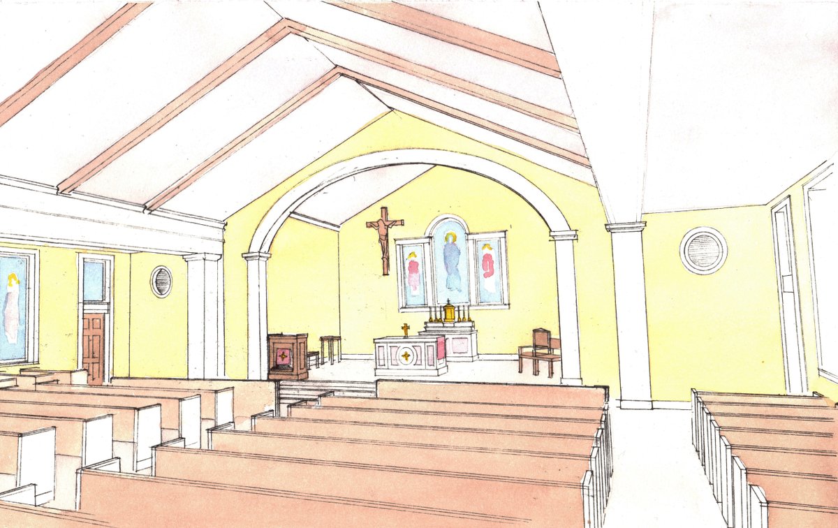 This little church is going to be built this fall, cost is $1.25 million.That's 1 church = 5 houses or 15 trucks3/