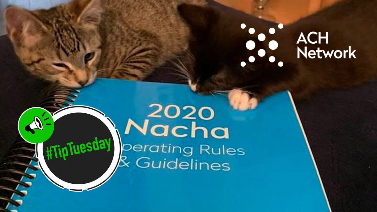NachaOnline's tweet photo. Did you know that the Revisions section at the front of the 2020 Nacha Operating Rules is a shortcut to the new Rules you should be aware of? #NachaRules #TipTuesday https://t.co/bkhvczhmNC