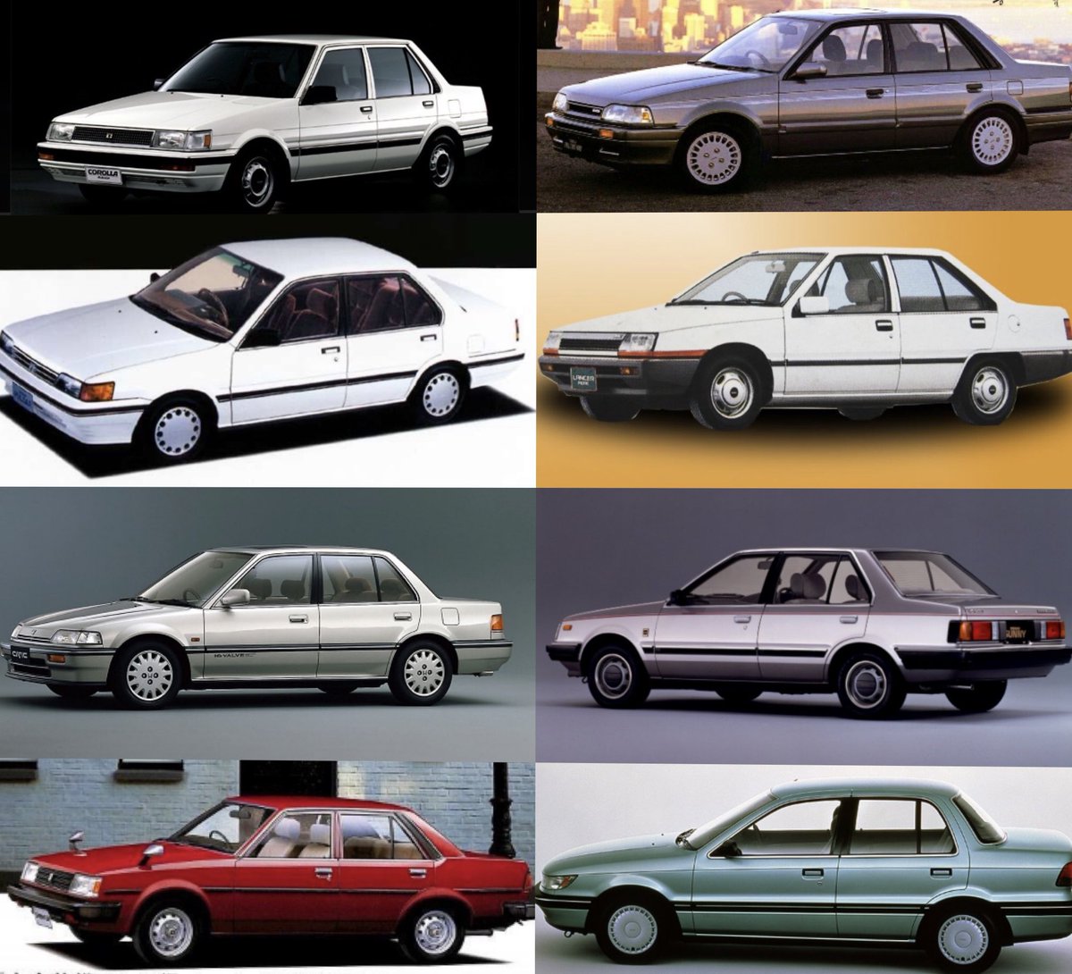 本来は1500クラスのセダン領域は、強豪揃いの割って入る隙間などない分野で、各社とも一番の売れ筋であり、弾き飛ばされた車種もたくさんある。
それが今では皆いなくなり、営業用に辛うじて残したアクシオが売れるとか、ワンランク上の老体プレアリがどうなるとか。
誰も予想出来なかったよね。