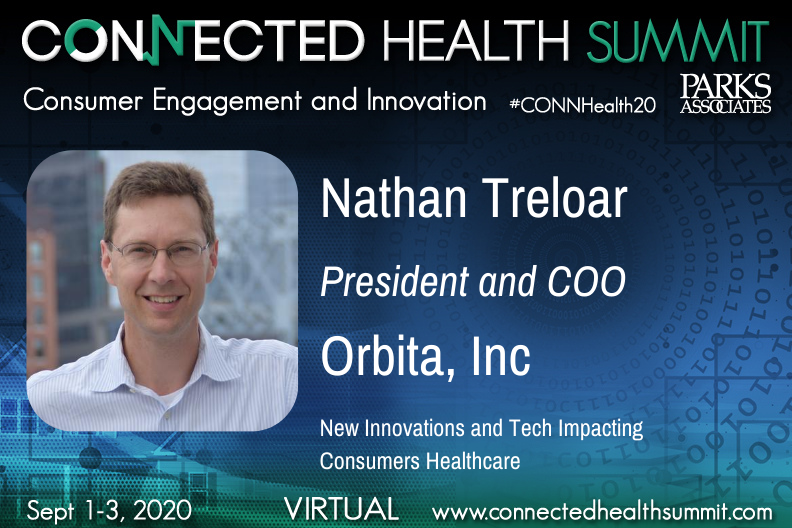 Join <a href="/orbita_inc/">Orbita, Inc.</a> Pres <a href="/ntreloar/">Nate Treloar</a> on live panel discussion New Innovations and Tech Impacting Consumers Healthcare w <a href="/CirrusMD/">CirrusMD</a>'s Andrew Altorfer, <a href="/Verizon/">Verizon</a>'s Desiree Flynn, and Moderator Brad Russell <a href="/ParksAssociates/">Parks Associates</a> - on Thurs, 9/3 @ 2pm CT. bit.ly/2DbvOQ4 #CONNHealth20