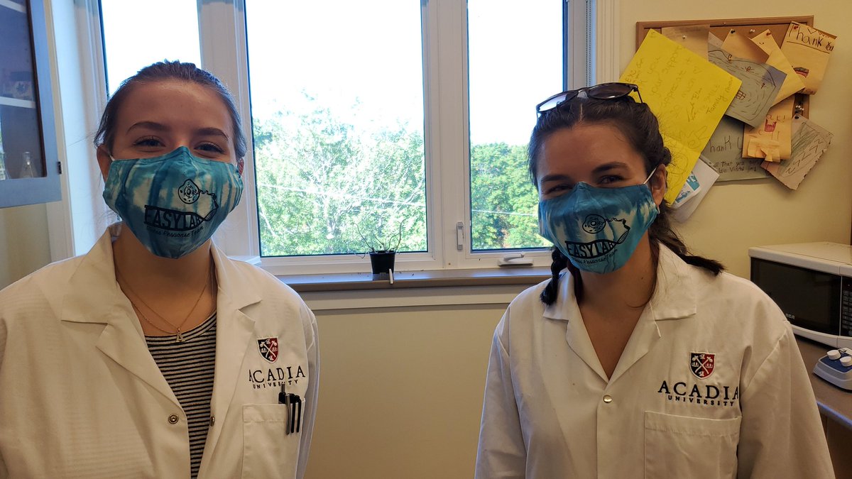 EasyLabAcadia's tweet image. Masks Easy Lab Style.  Custom mask courtesy of Cindy and Melanie